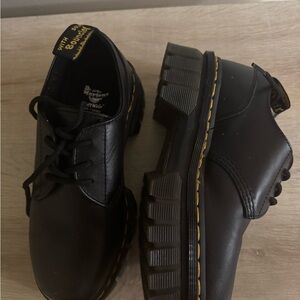 Dr. Martens Black Nappa Lux Oxfords